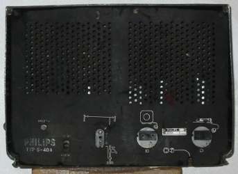 Philips 5-40A - widok z tyłu na chassis