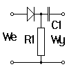 Schemat detektora diodowego