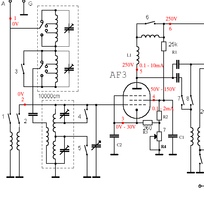 Schemat wzmacniacza w.cz