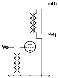 schemat wzmcniacza m.cz z transformatorem